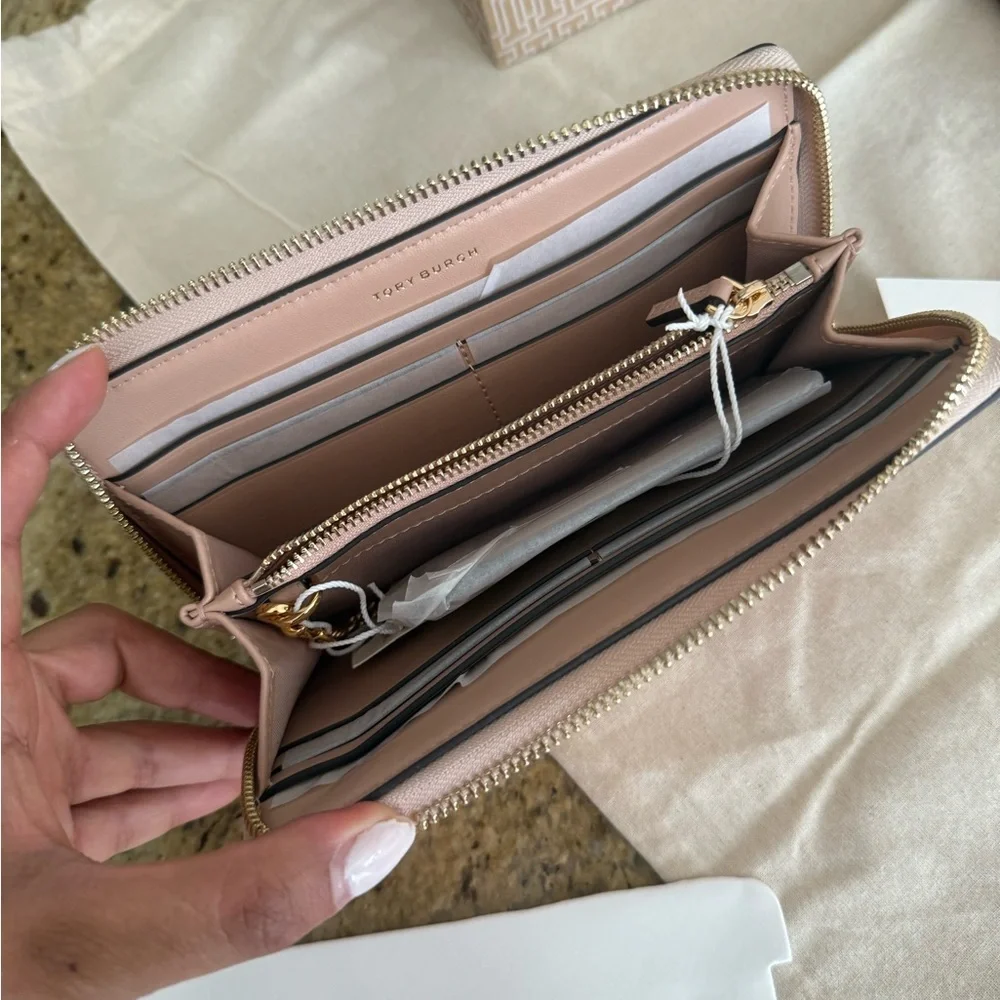 Tory BurchBritten leather Satchel and matching Britten continental Wallet Set
